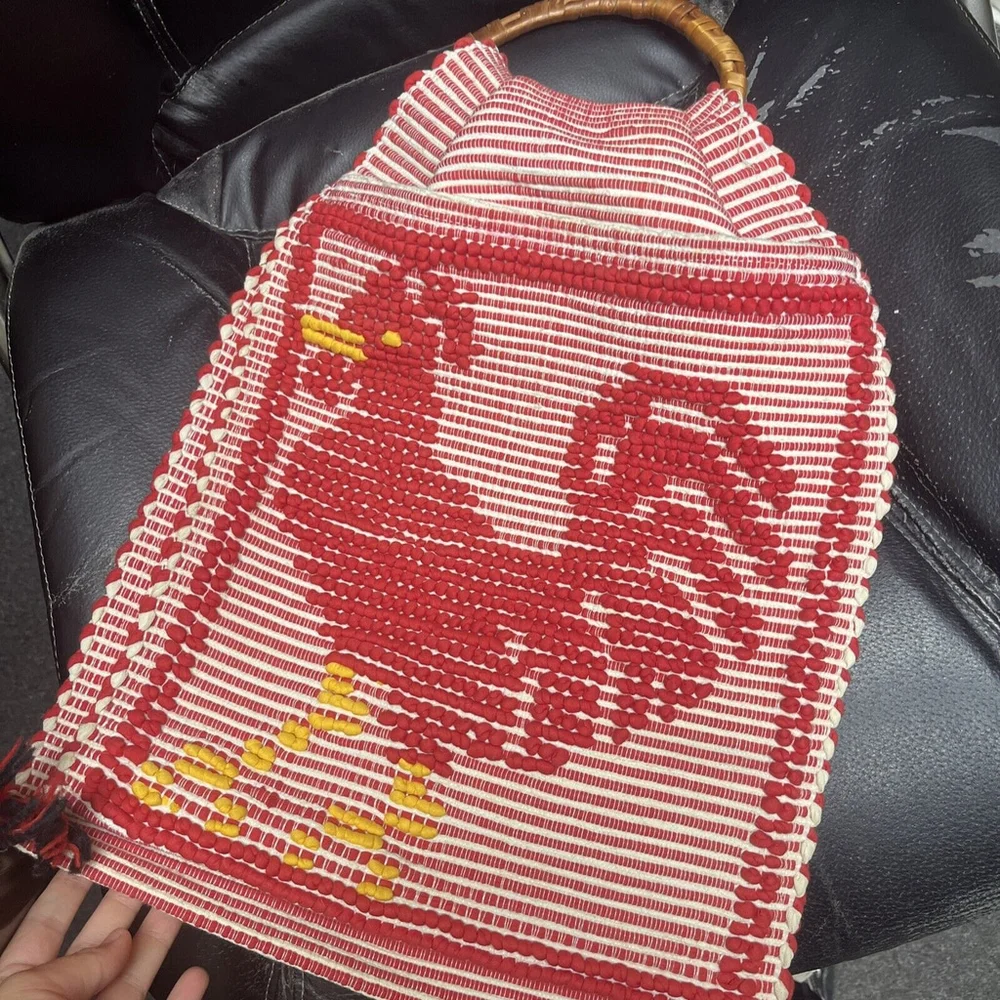 Chicken Rug Cookbook Holder And Wall Decor